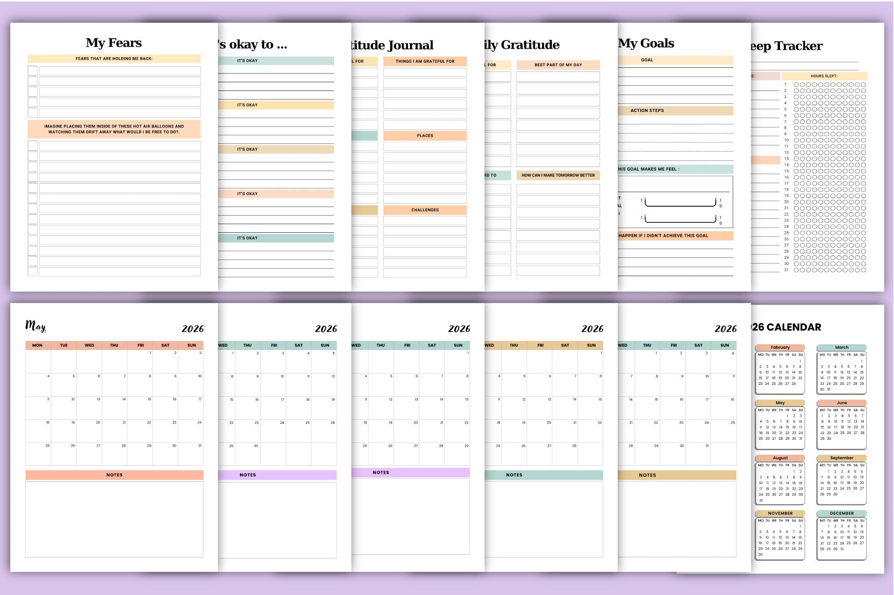 Self Care Planner