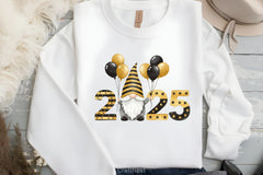 New Year Gnomes 2025 Clipart Bundle 1 - CraftNest - Digital Crafting and Art