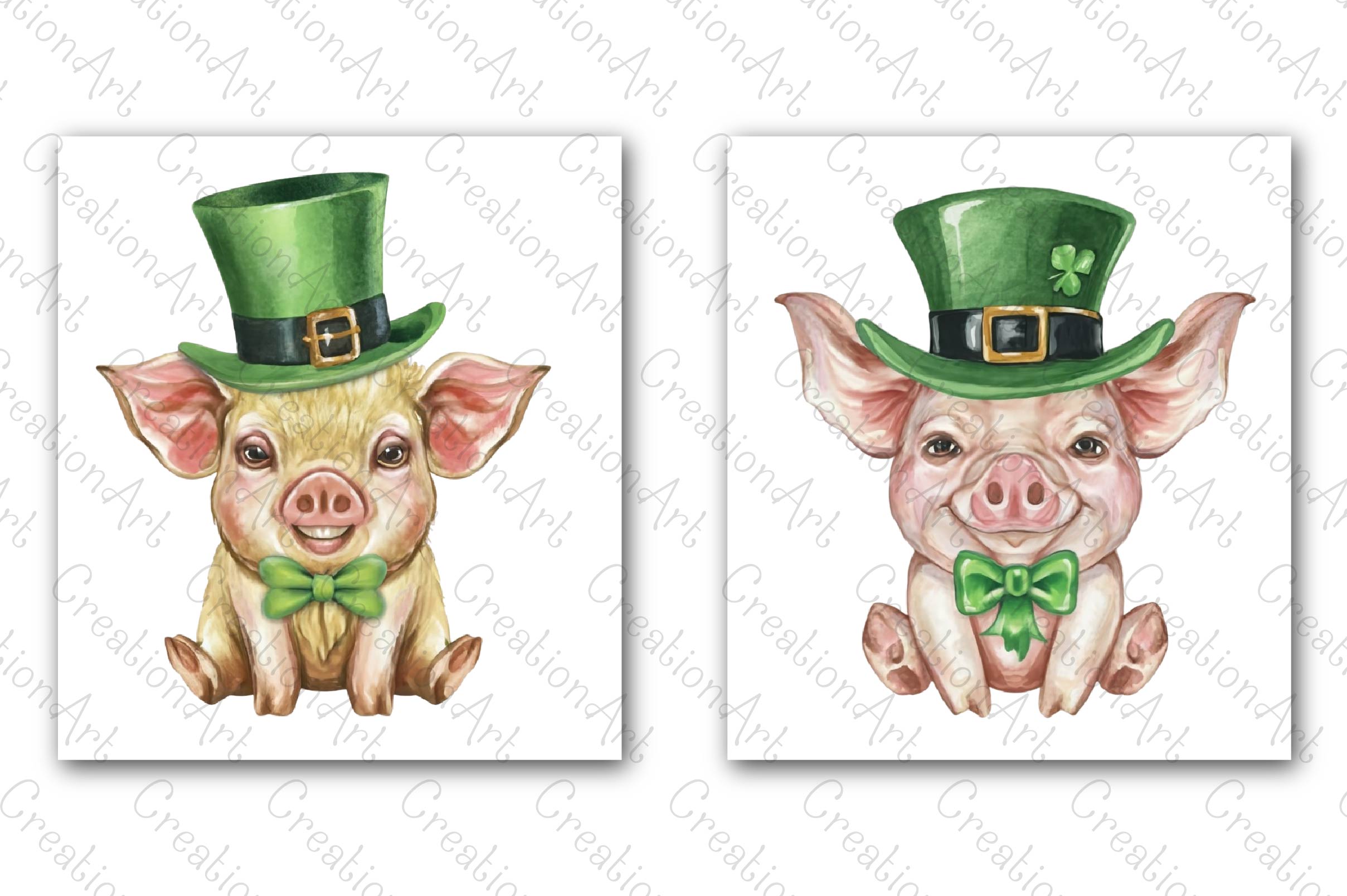 St Patricks Day Animals Clipart Bundle 2