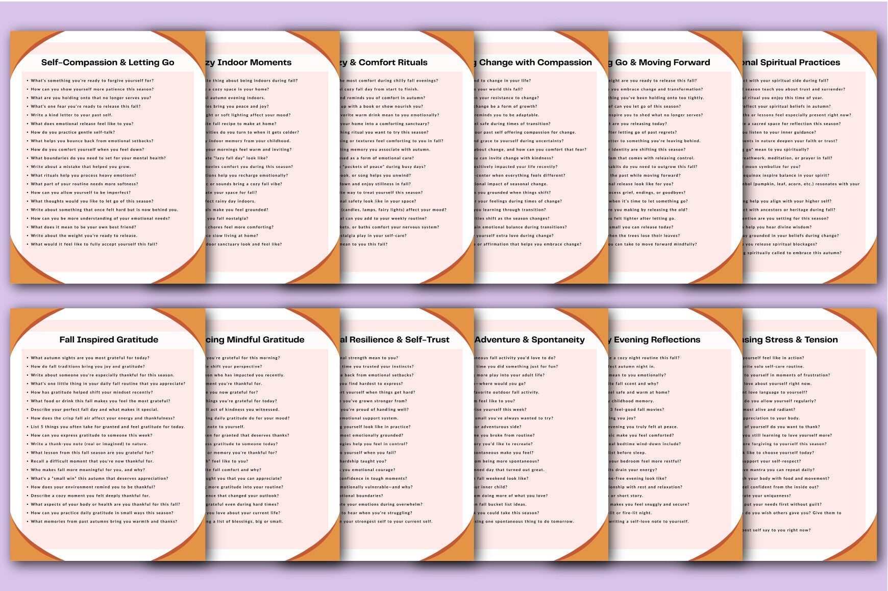 Fall Self-Care Mindfulness Journal