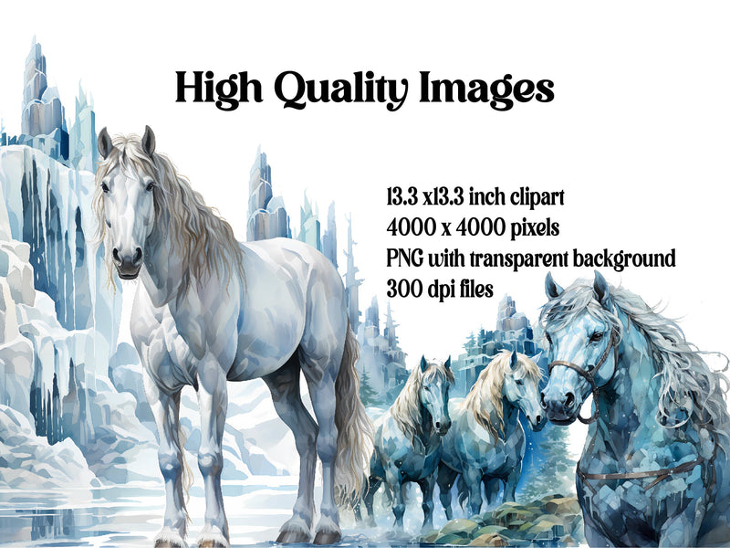 Ice Horses clipart - CraftNest