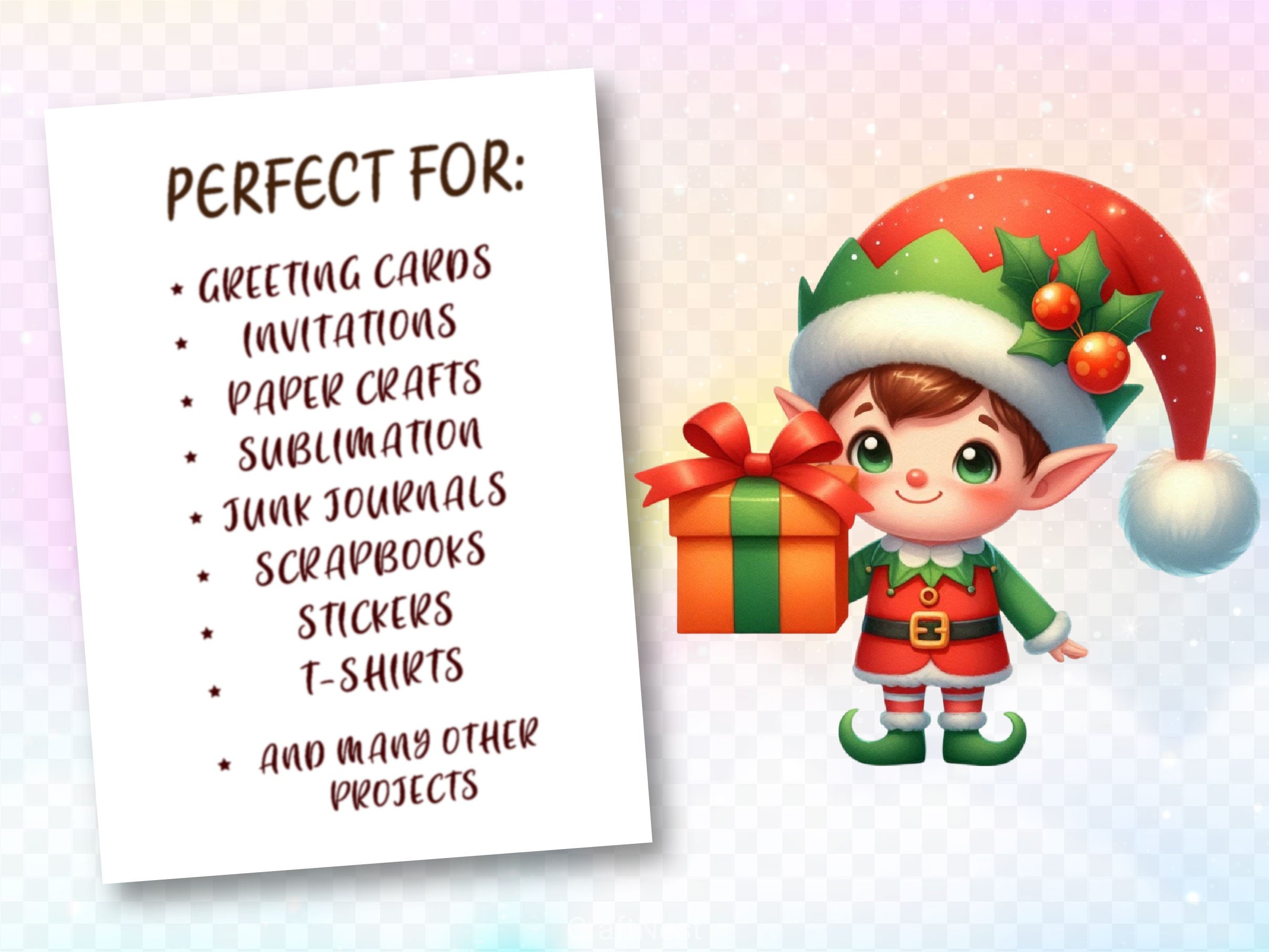 Christmas Elf Christmas Clipart Bundle 2