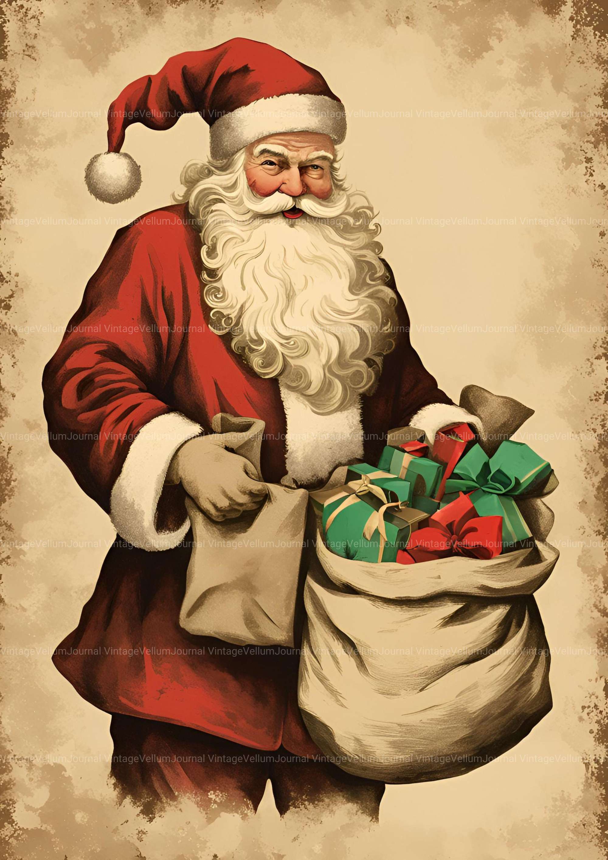 Christmas Junk Journal Pages - CraftNest - Digital Crafting and Art