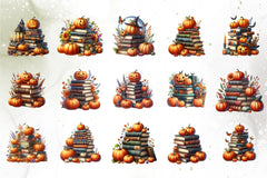 Halloween Books Clipart Bundle - CraftNest - Digital Crafting and Art