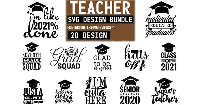 Teacher SVG Design Bundle - CraftNest - Digital Crafting and Art