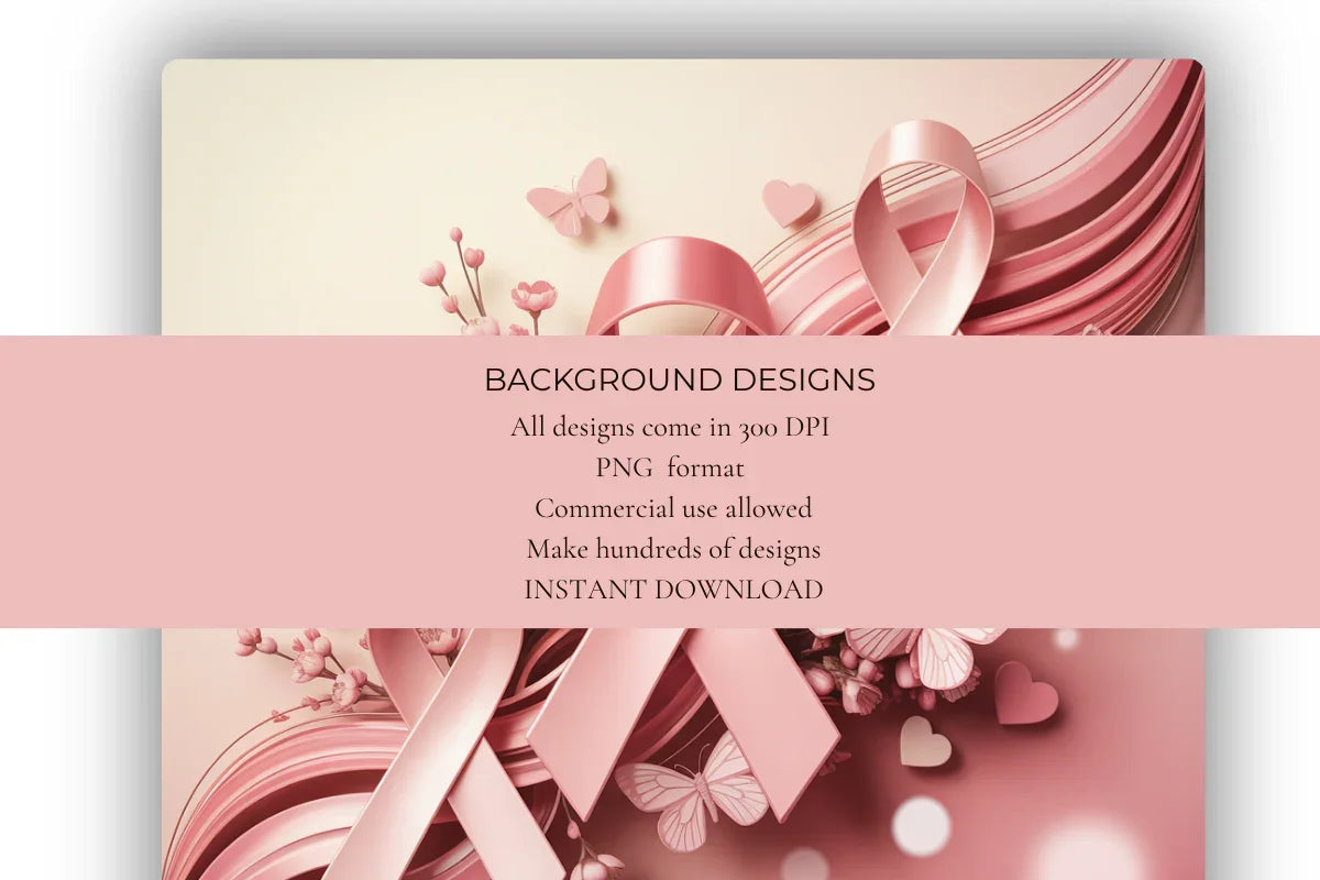 Breast Cancer Awareness Background Papers - CraftNest - Digital Crafting and Art