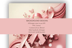 Breast Cancer Awareness Background Papers - CraftNest - Digital Crafting and Art
