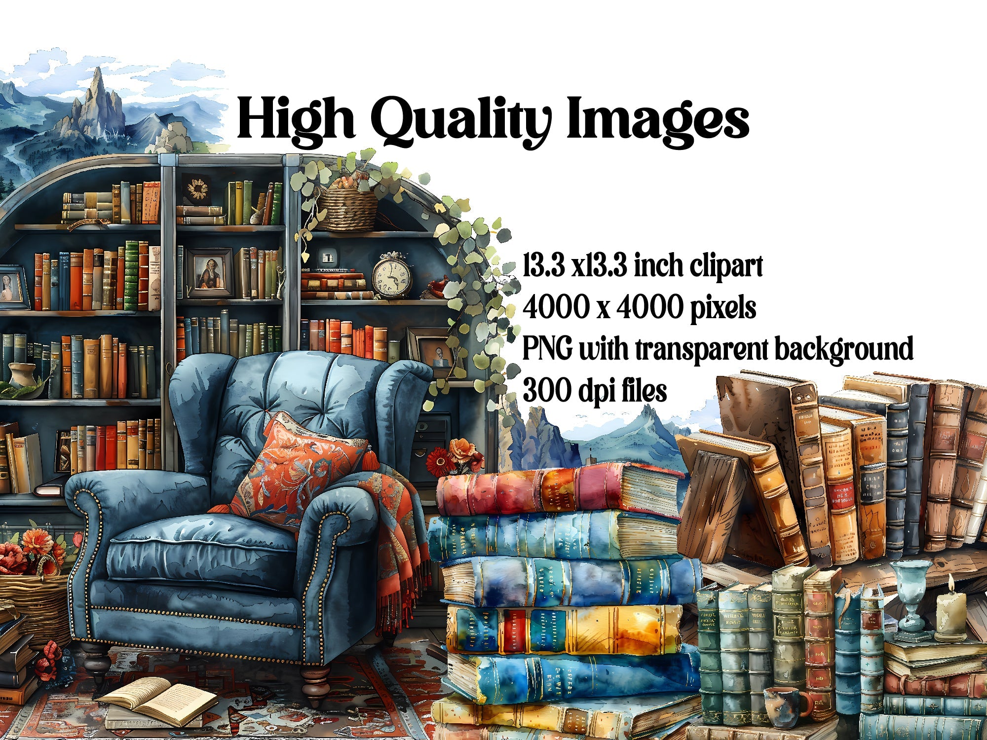 Book Reading Clipart - CraftNest - Digital Crafting and Art