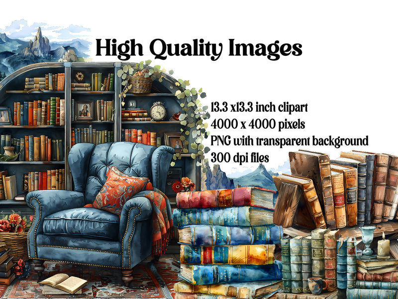 Book Reading Clipart - CraftNest - Digital Crafting and Art