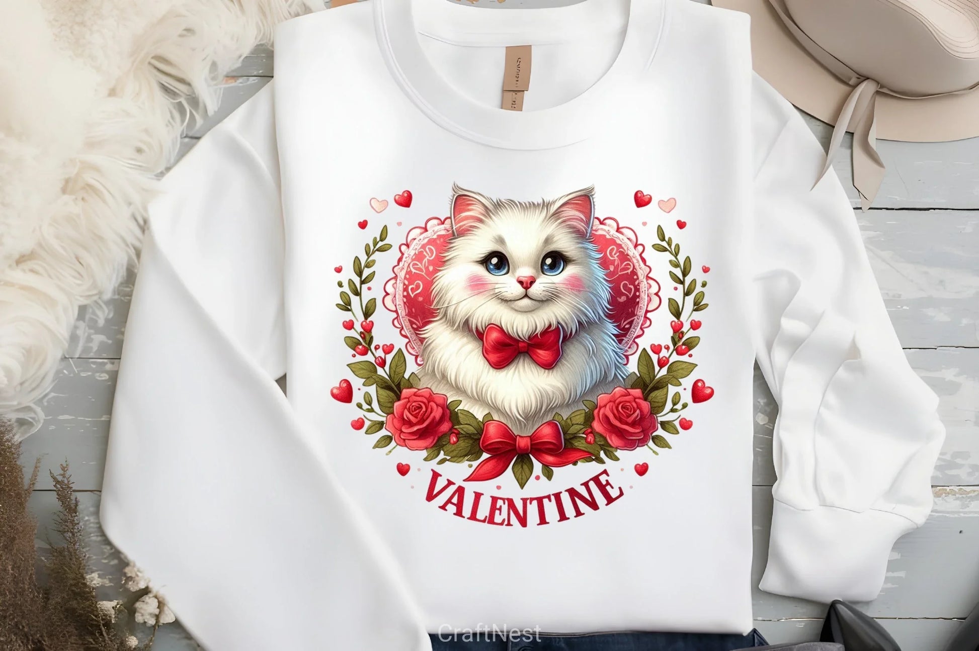 Cat Valentine's Day Clipart Bundle - CraftNest - Digital Crafting and Art