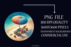 Chair Beach Clipart Bundle - CraftNest - Digital Crafting and Art