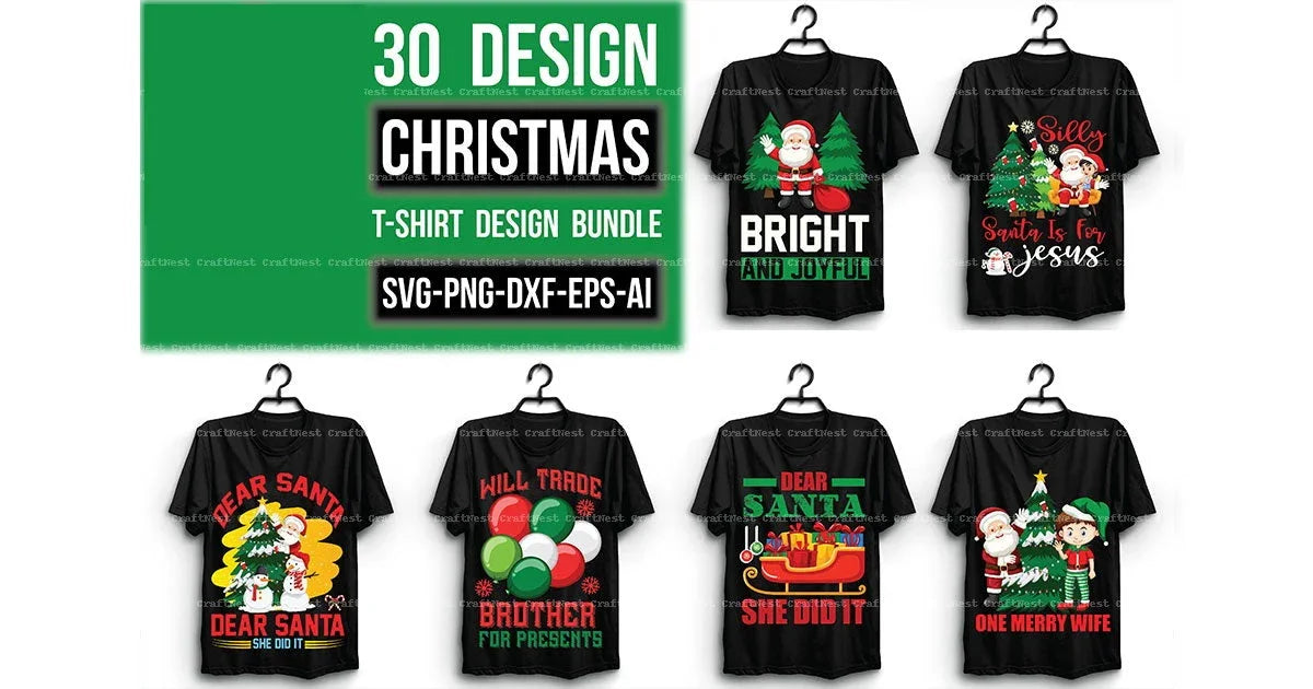 Christmas T-Shirt Design SVG Bundle