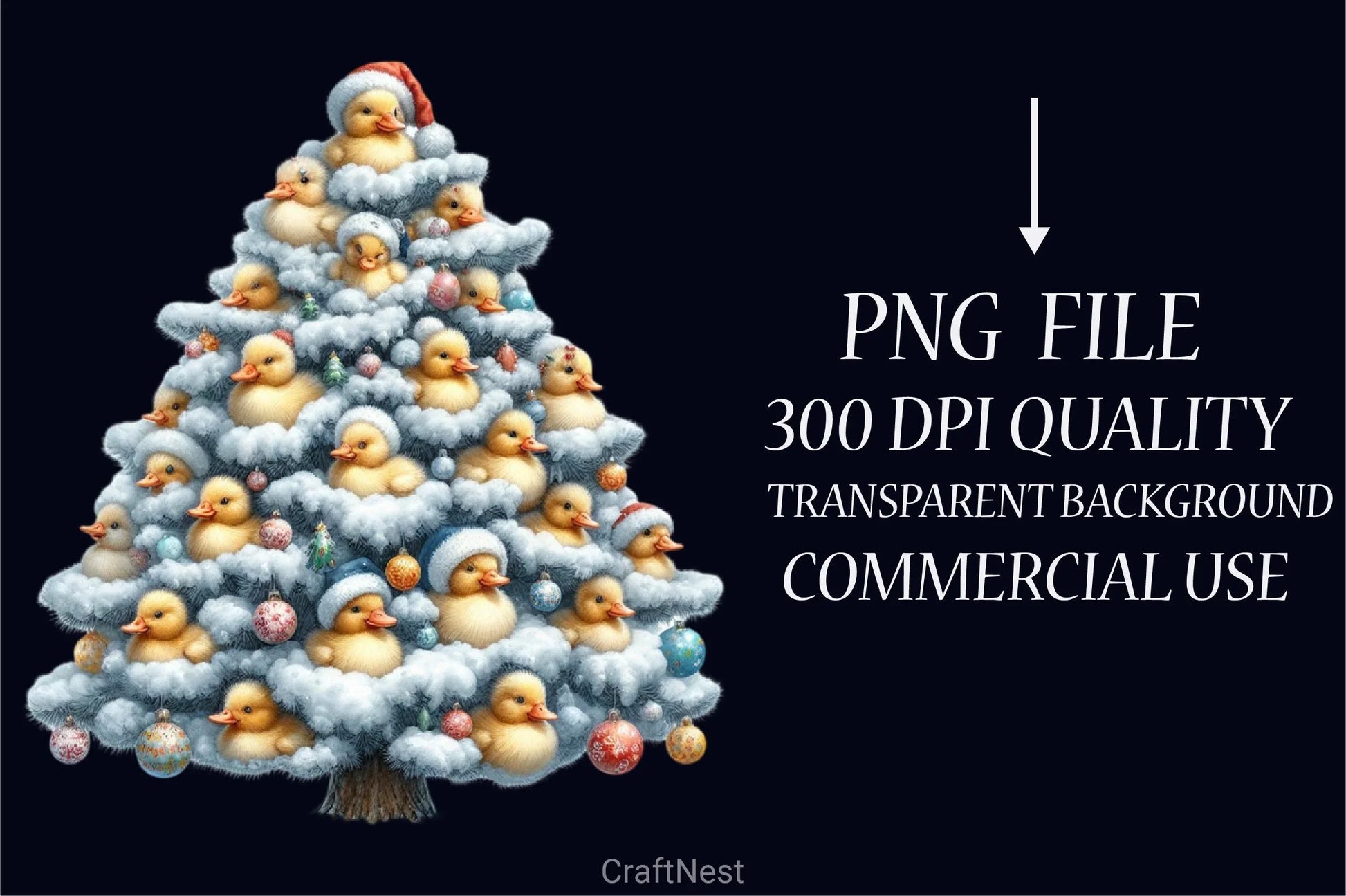 Animal Christmas Tree Clipart Bundle - CraftNest - Digital Crafting and Art