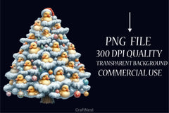 Animal Christmas Tree Clipart Bundle - CraftNest - Digital Crafting and Art