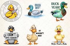 Sarcastic Ducks Quotes Clipart Bundle - CraftNest - Digital Crafting and Art