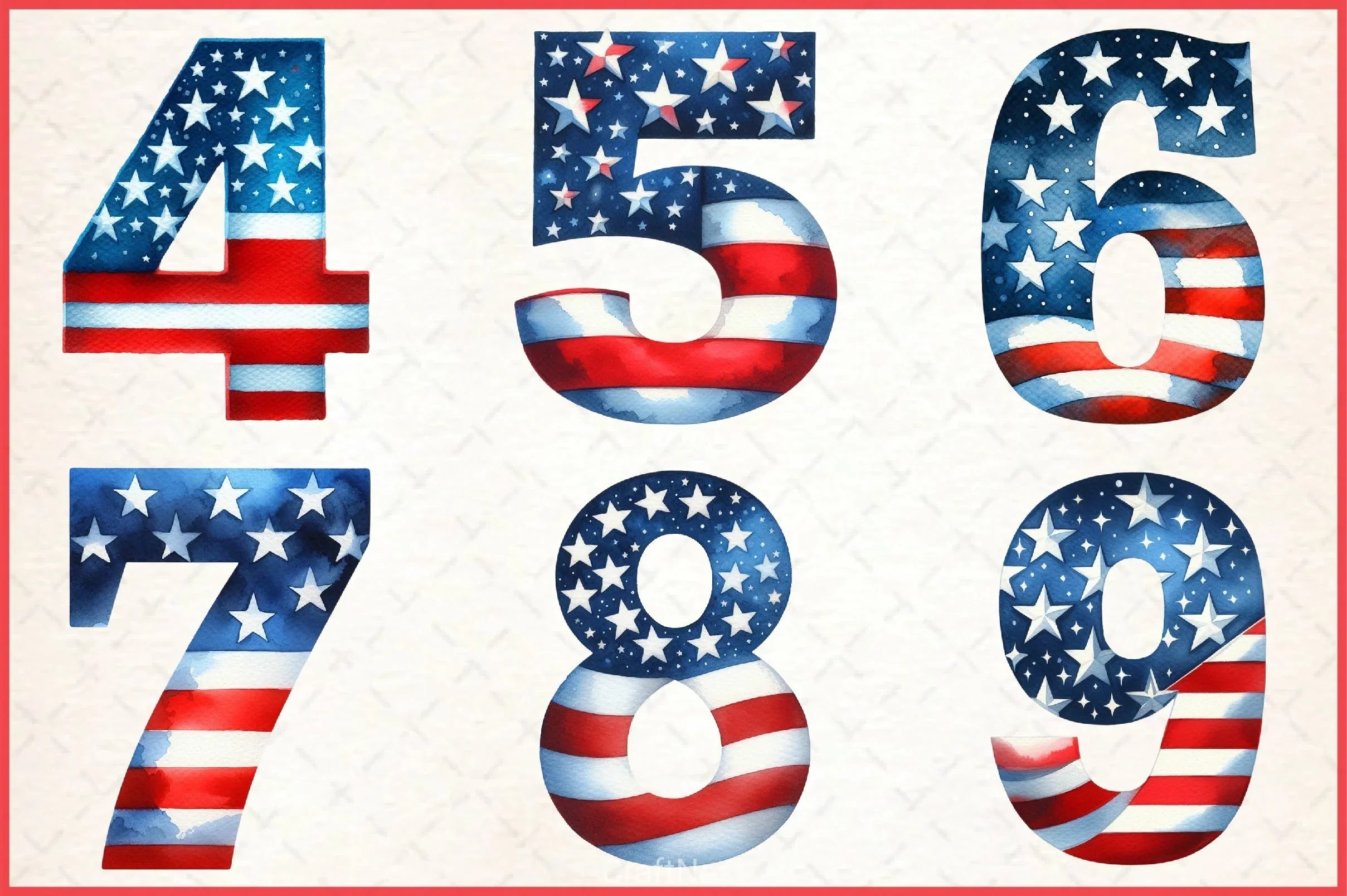 4th of July Alphabet Clipart Bundle - CraftNest - Digital Crafting and Art