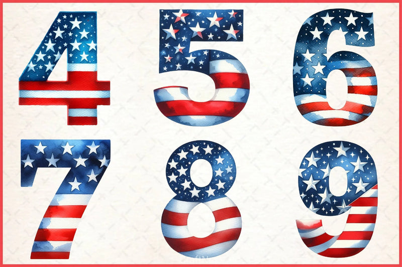 4th of July Alphabet Clipart Bundle - CraftNest - Digital Crafting and Art