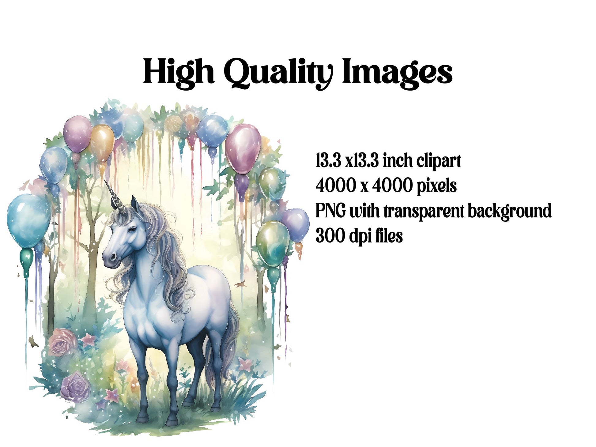 Unicorn Birthday Clipart - CraftNest