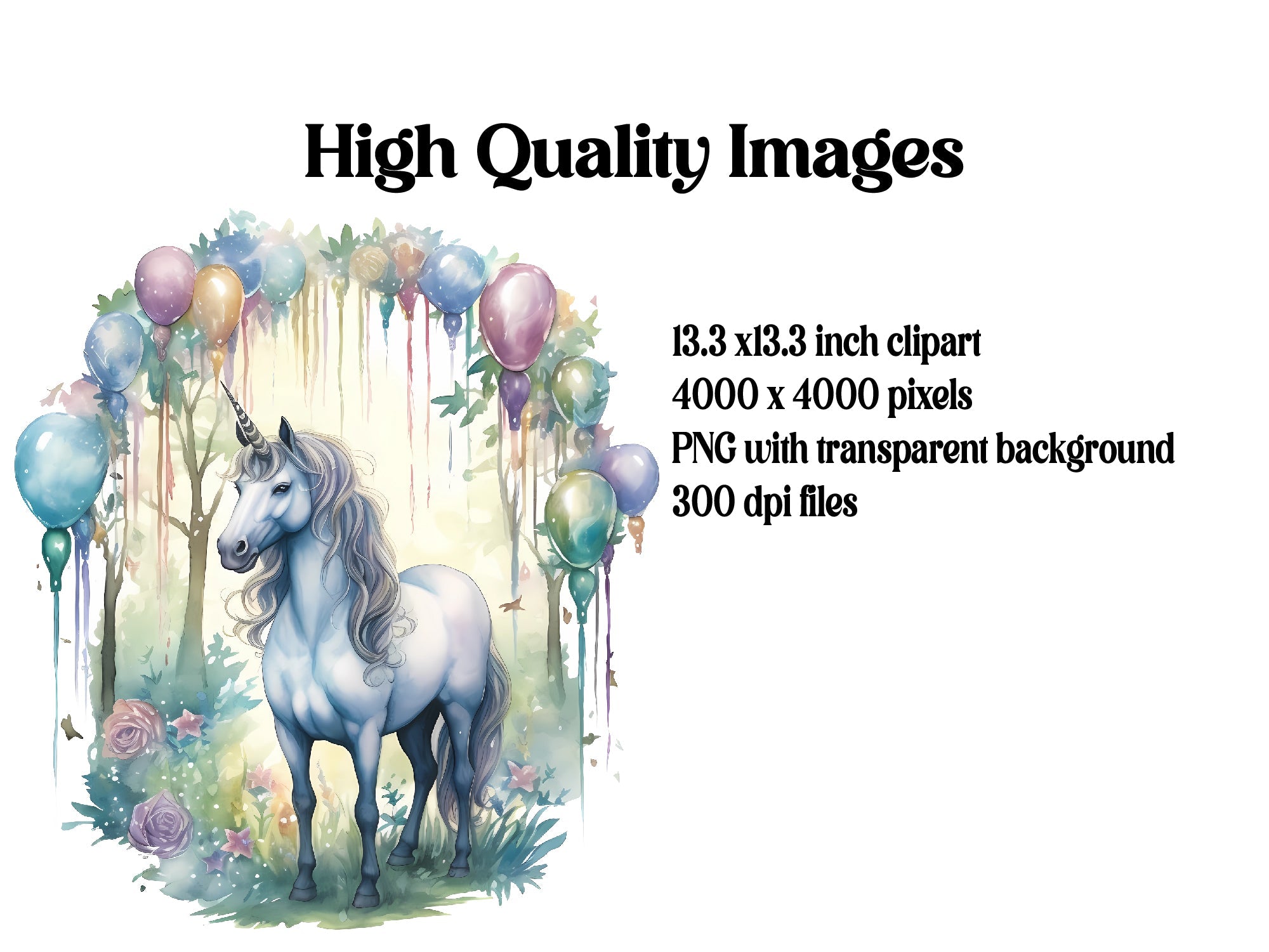 Unicorn Birthday Clipart - CraftNest