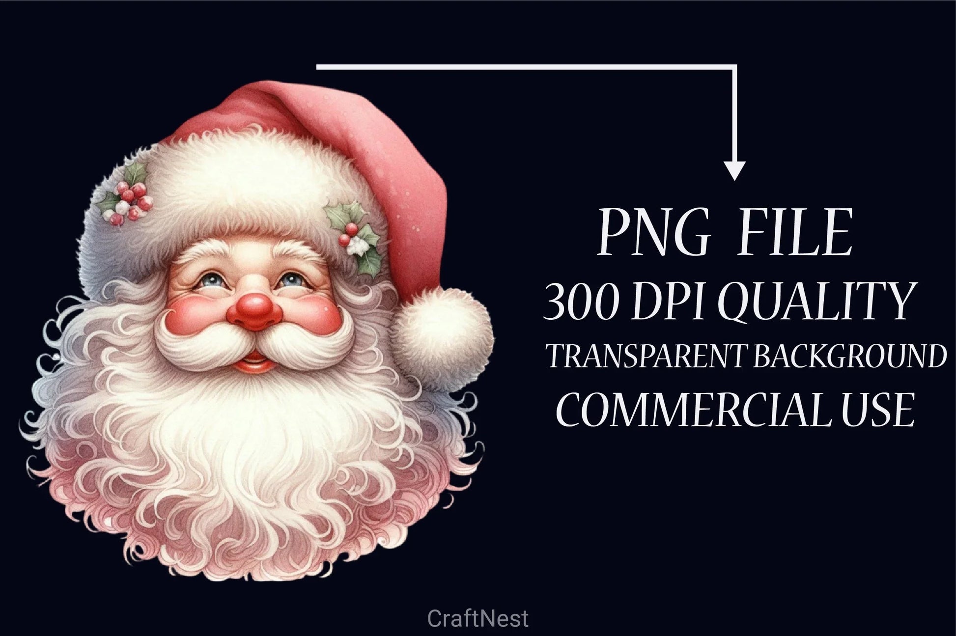 Vintage Santa Clipart Bundle - CraftNest - Digital Crafting and Art