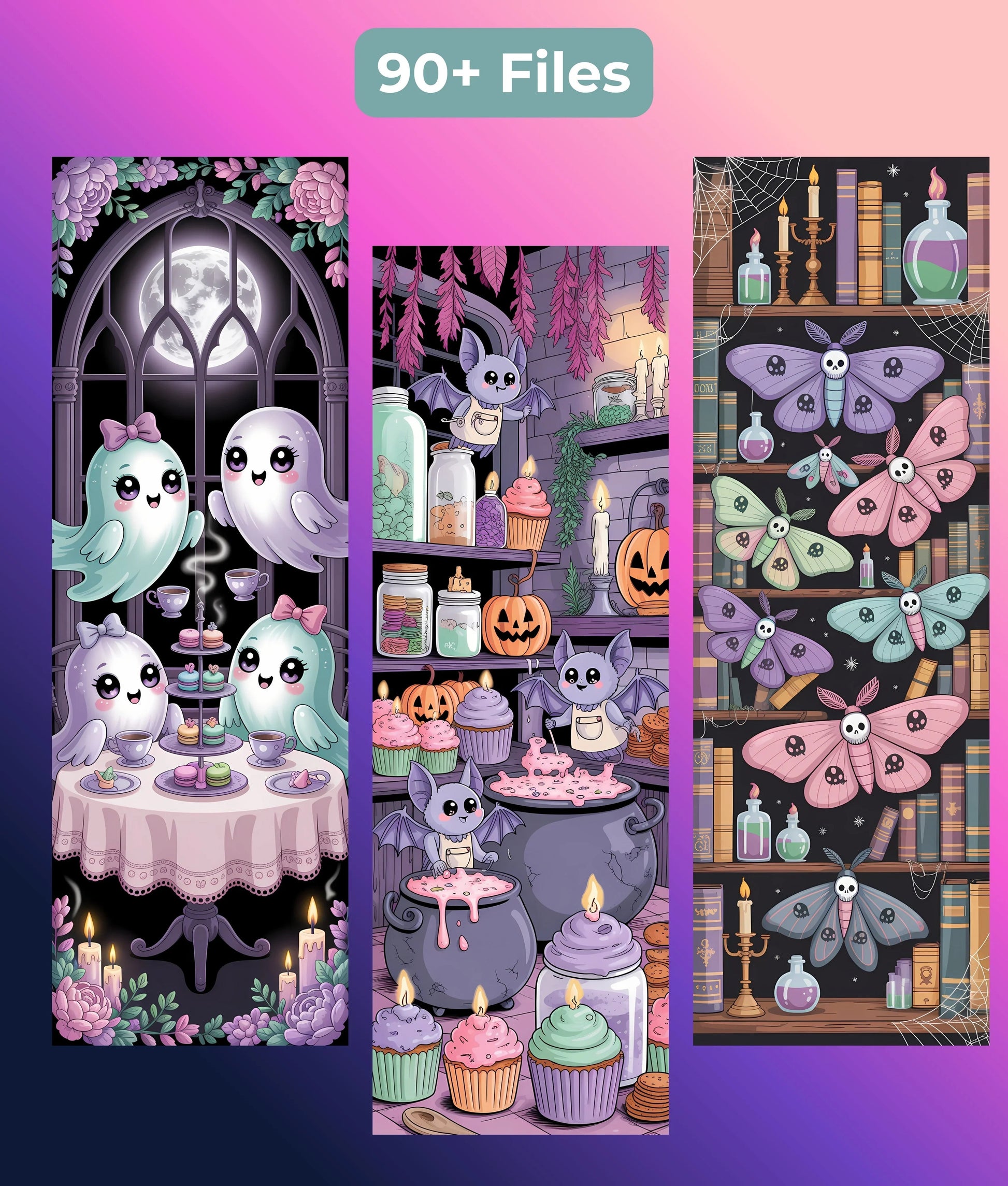 Creepy Cute Bookmark Bundle - Junk Journals Collection - CraftNest - Digital Crafting and Art