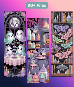 Creepy Cute Bookmark Bundle - Junk Journals Collection - CraftNest - Digital Crafting and Art