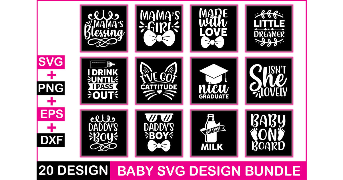 Baby 20 SVG Bundle