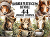 Horses With Cups
