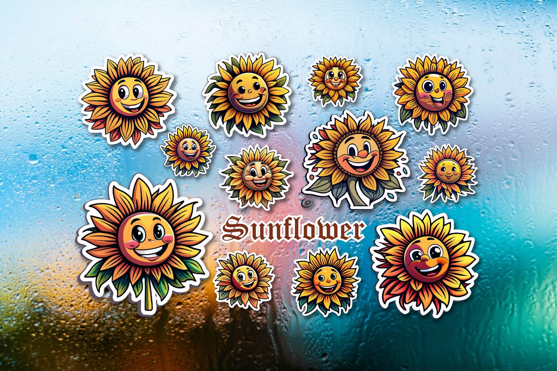 Sunflowers Sticker - CraftNest - Digital Crafting and Art