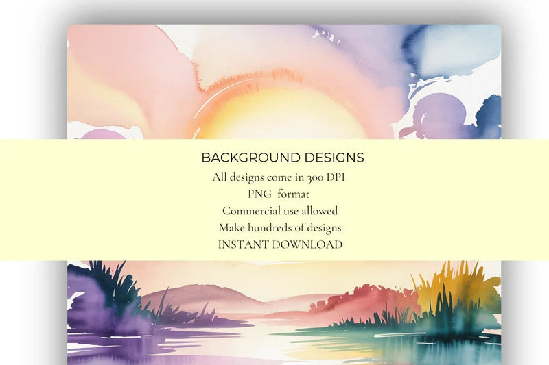 Sunrise Skies Pastel Background Papers - CraftNest - Digital Crafting and Art