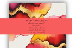 Red & Gold Background Papers - CraftNest - Digital Crafting and Art
