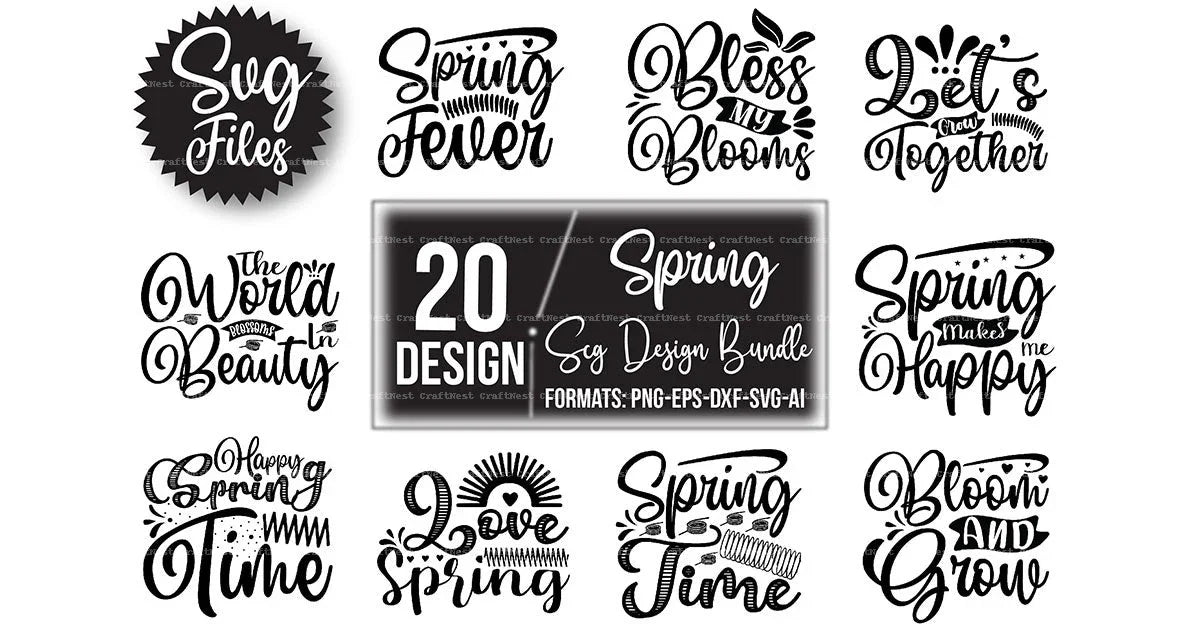 Spring Design SVG Bundle