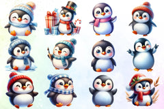 Cute Penguin Clipart Bundle 8 - CraftNest - Digital Crafting and Art