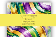 Mardi Gras Stripes Background Papers - CraftNest - Digital Crafting and Art