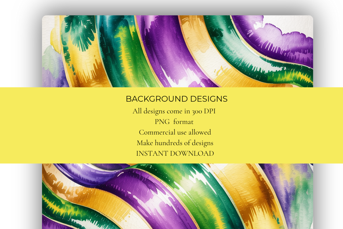 Mardi Gras Stripes Background Papers