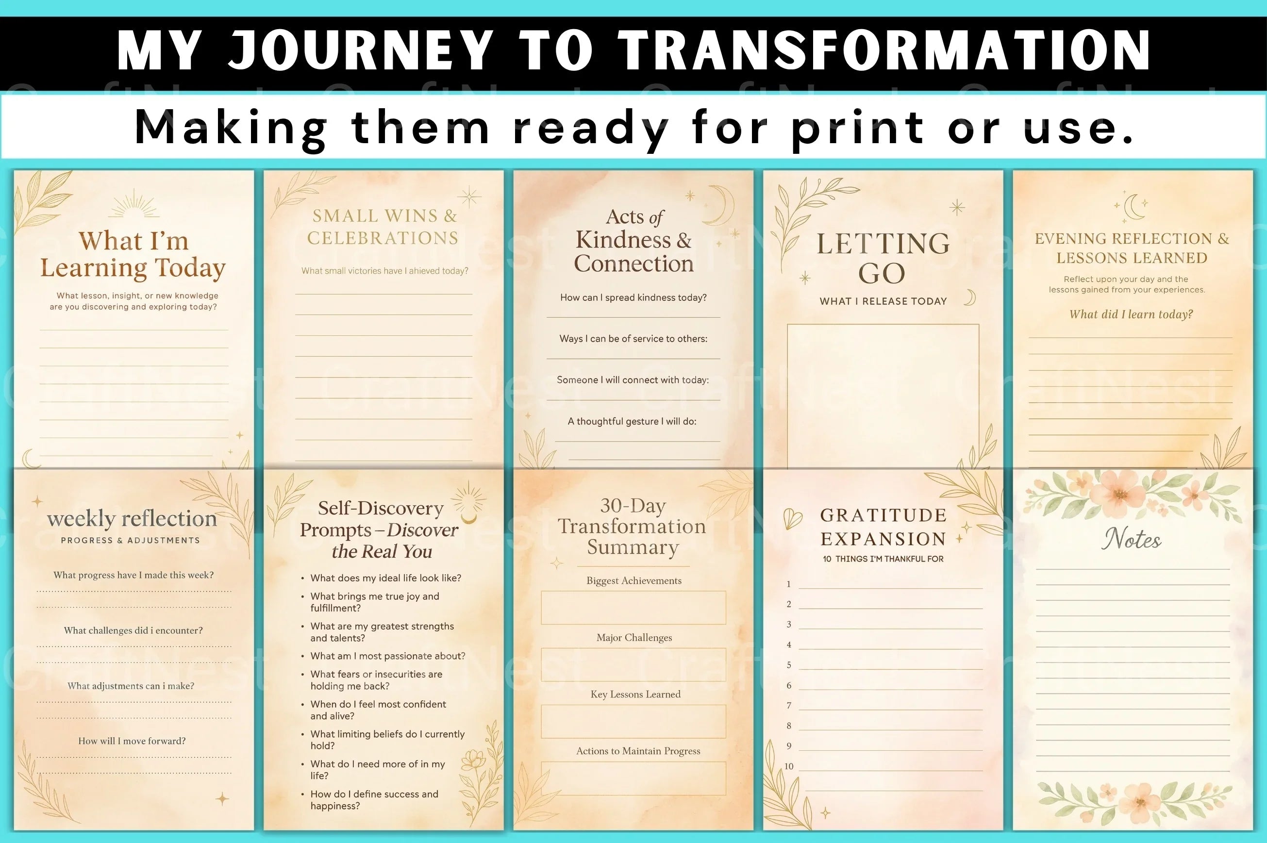 My Journey to Transformation - CraftNest - Digital Crafting and Art