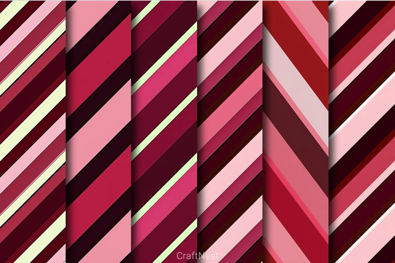 Love Stripes Valentine Clipart Bundle - CraftNest - Digital Crafting and Art