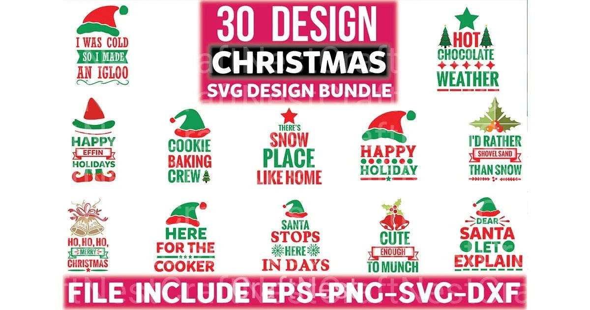 Christmas Design 3 25 Bundle - CraftNest - Digital Crafting and Art