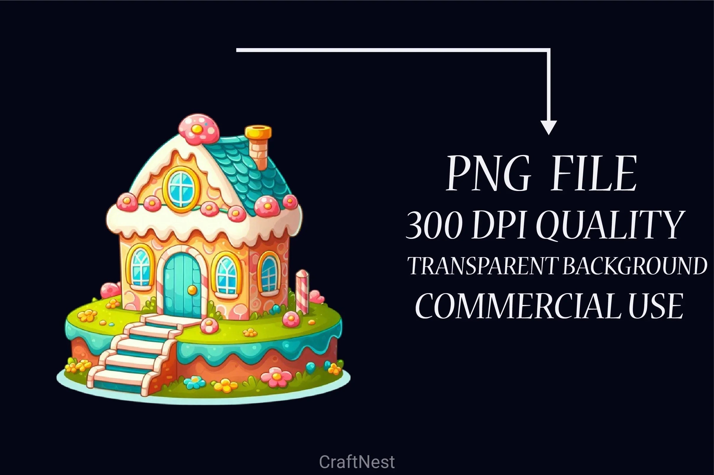 Cake House Clipart Bundle - CraftNest - Digital Crafting and Art