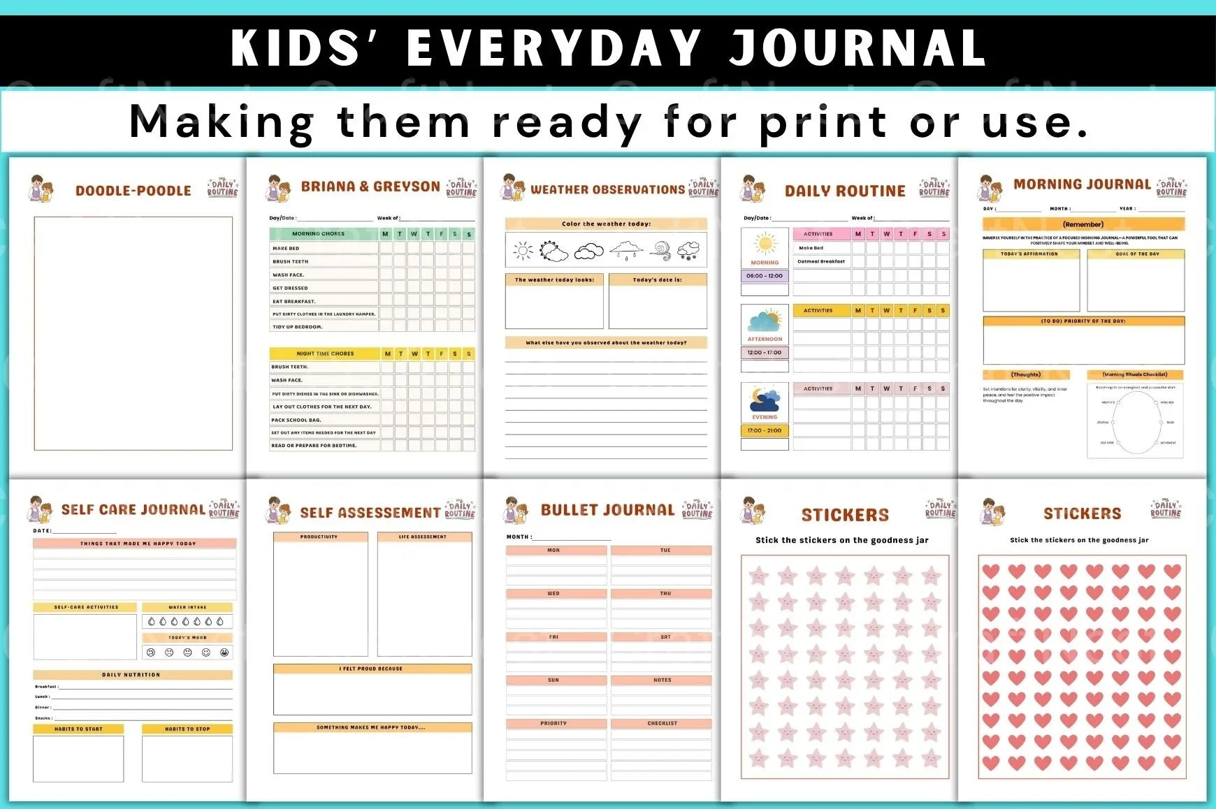 Kids Everyday Activities - CraftNest - Digital Crafting and Art