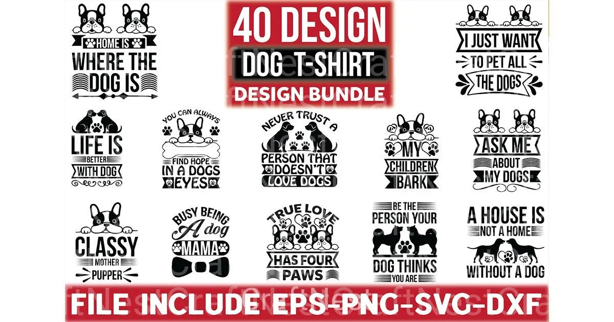 Dog Besign Bundle - CraftNest - Digital Crafting and Art