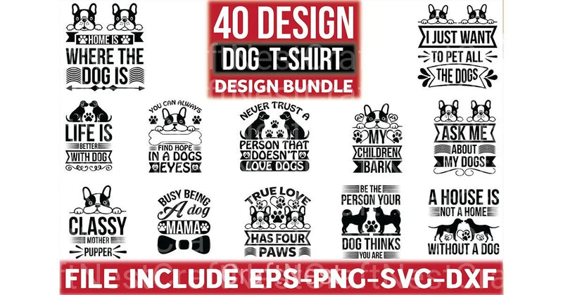 Dog Besign Bundle - CraftNest - Digital Crafting and Art