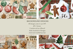 Vintage Christmas Junk Journal Papers - CraftNest - Digital Crafting and Art