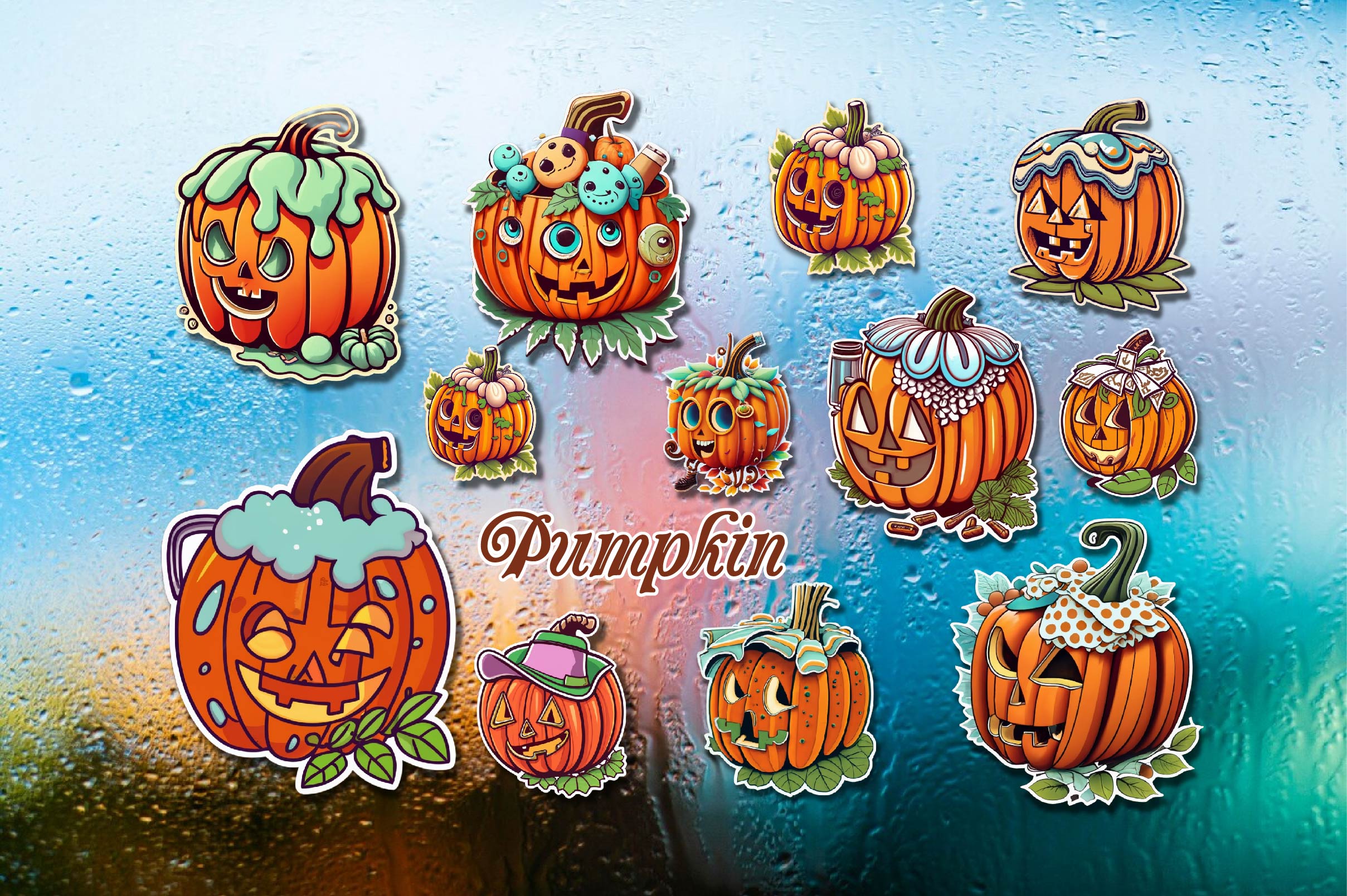 Crazy Jack-o'-Lantern Clipart