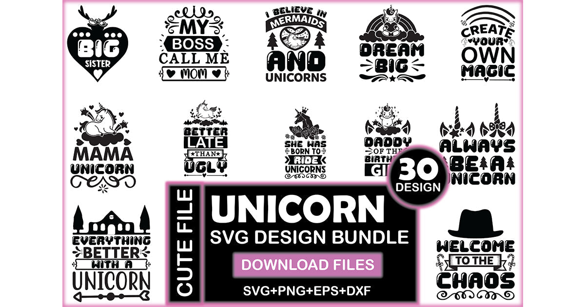Unicorn SVG Bundle 9