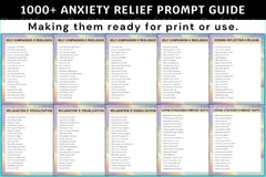 Anxiety Relief Prompt Guide - CraftNest - Digital Crafting and Art