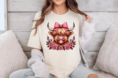 Highland Cow Valentine Clipart Bundle 4 - CraftNest - Digital Crafting and Art