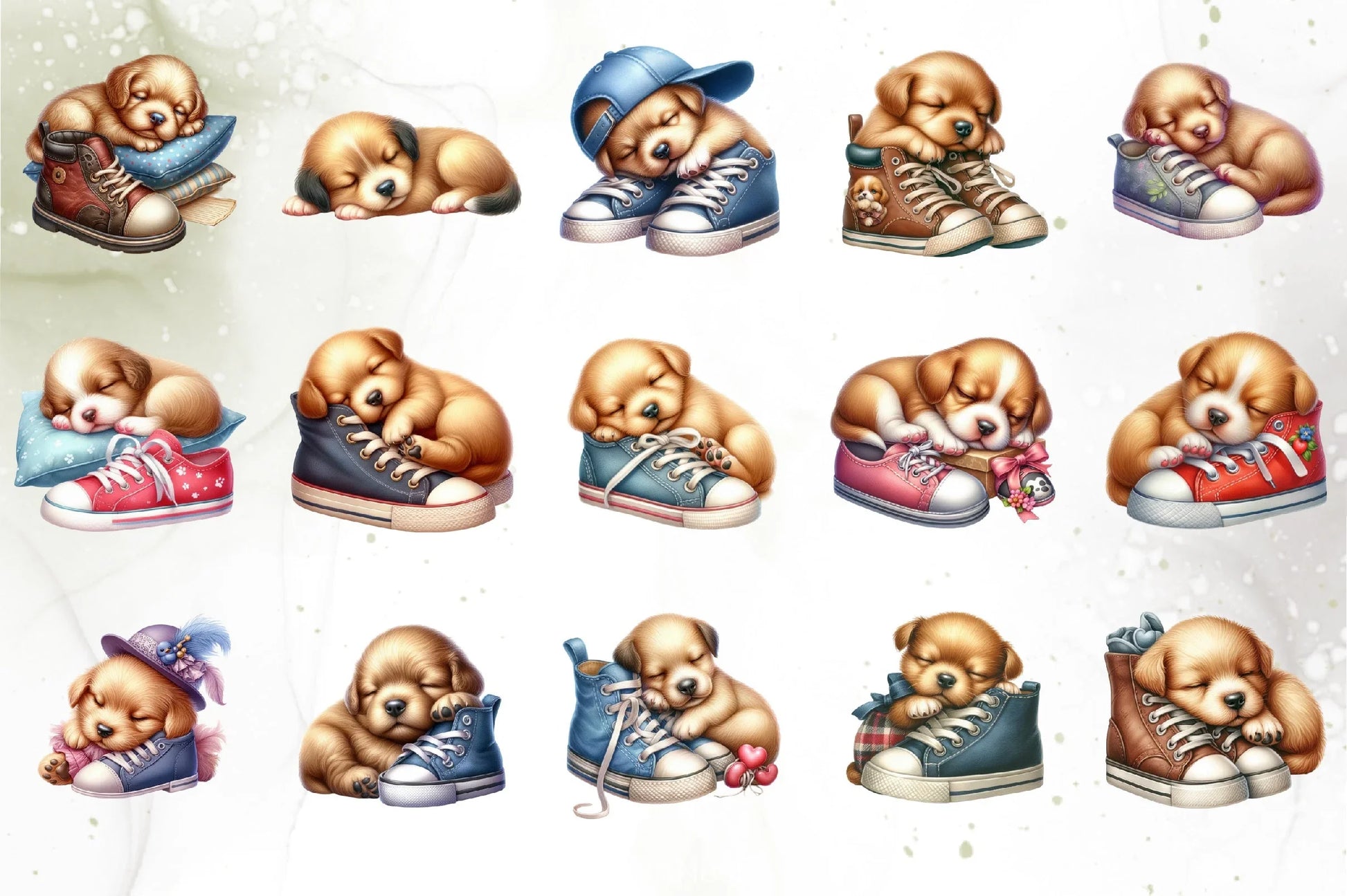 Puppy & Shoe Clipart Bundle - CraftNest - Digital Crafting and Art