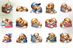 Puppy & Shoe Clipart Bundle - CraftNest - Digital Crafting and Art