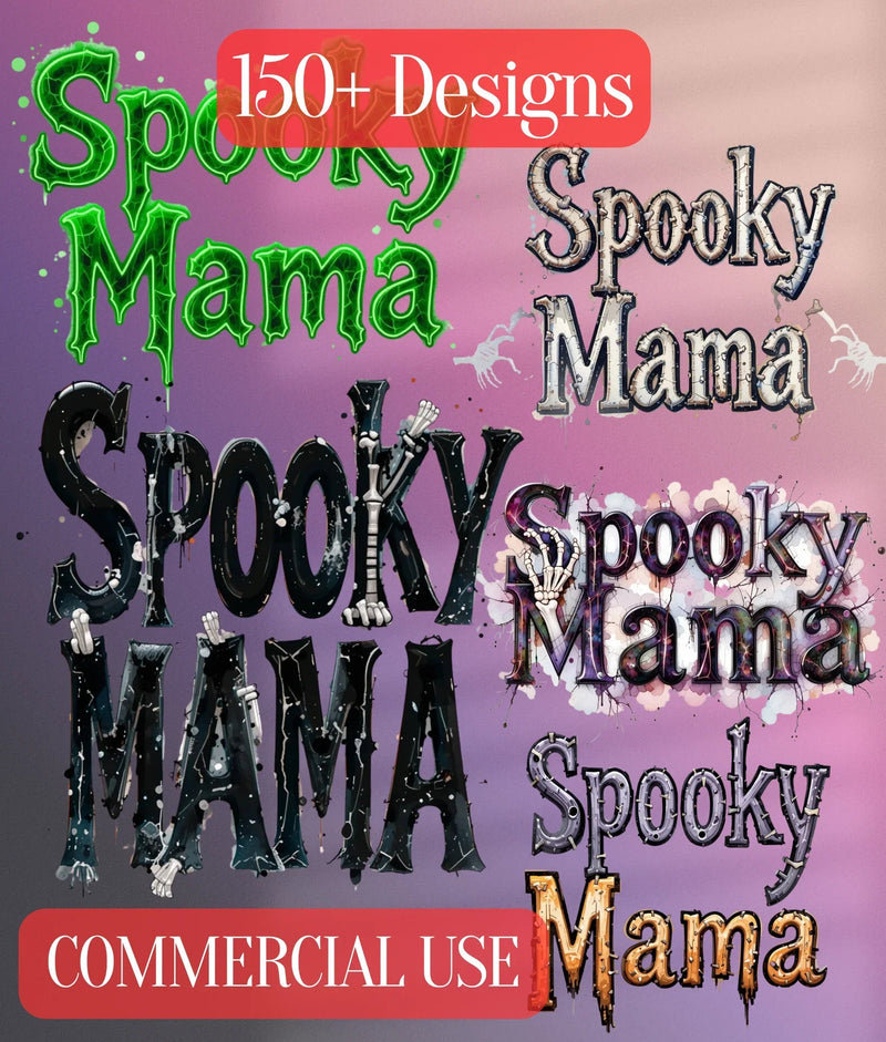 Spooky Mama Clipart Bundle - CraftNest - Digital Crafting and Art